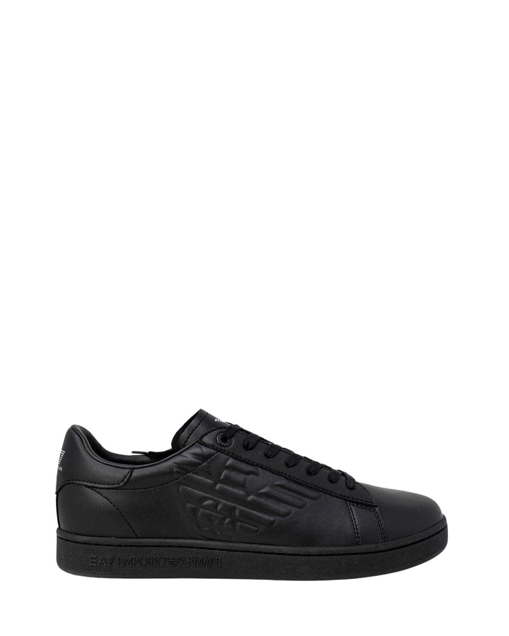 EA7 Emporio Armani Schwarze Low-Top-Sneaker aus Polyester