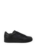 EA7 Emporio Armani Schwarze Low-Top-Sneaker aus Polyester