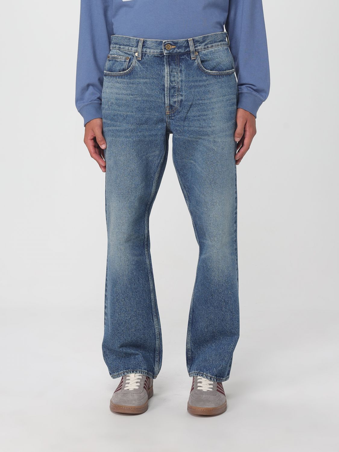 Golden Goose Blue Flared Cotton Jeans
