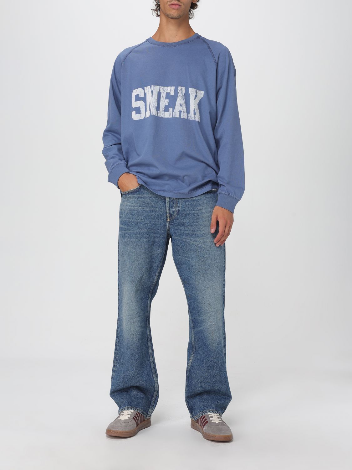 Golden Goose Blue Flared Cotton Jeans