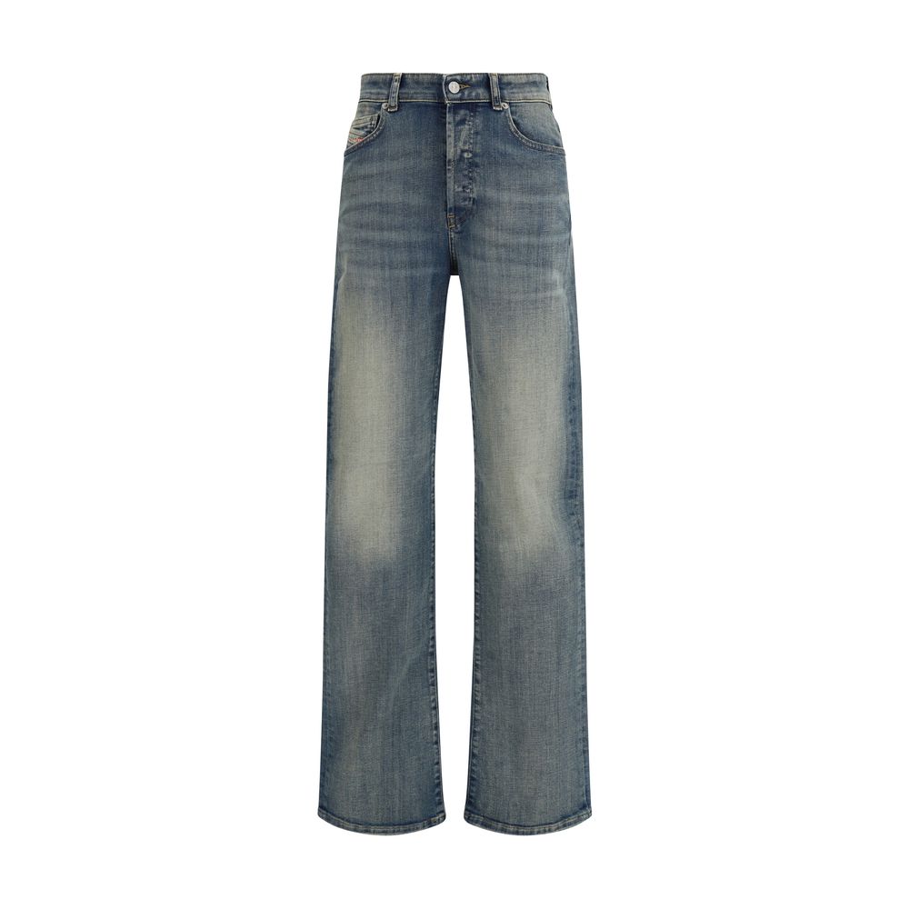 Diesel Blaue Jeans aus Baumwolle im geraden Schnitt