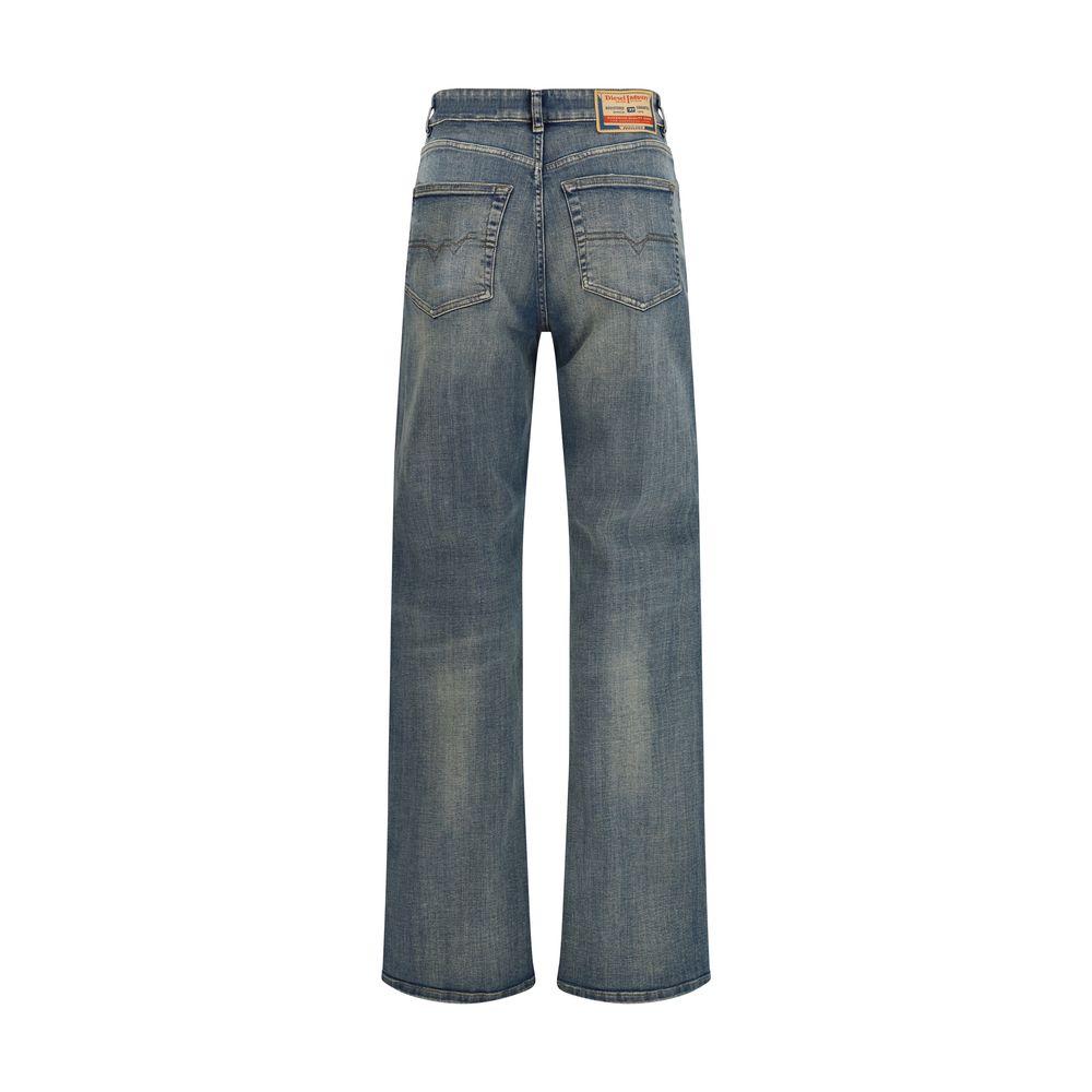 Diesel Blaue Jeans aus Baumwolle im geraden Schnitt