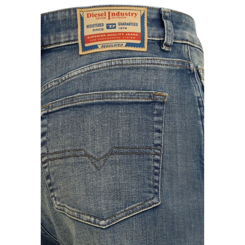 Diesel Blaue Jeans aus Baumwolle im geraden Schnitt