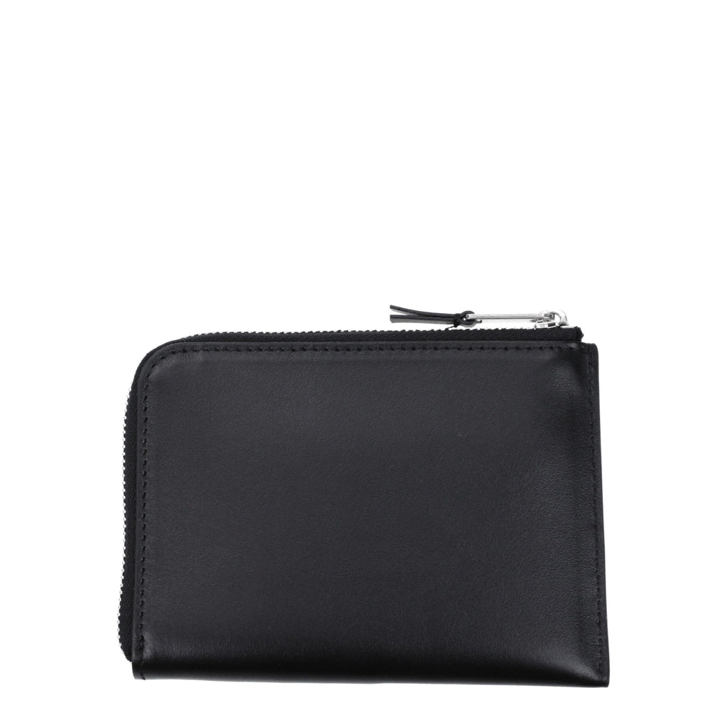 Palm Angels Schwarzer Kartenhalter aus Leder