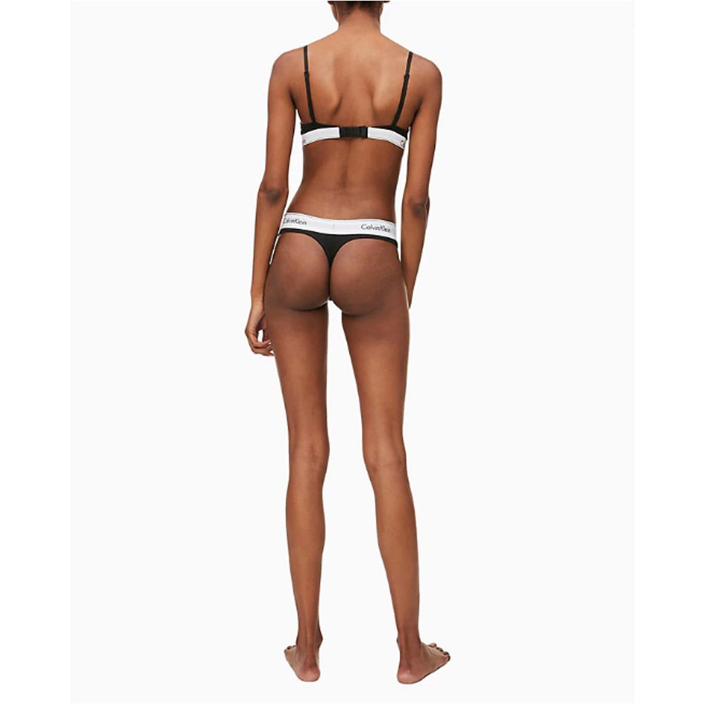 Calvin Klein Underwear Black Cotton Thong