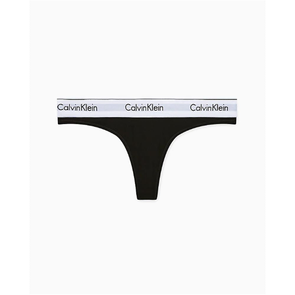 Calvin Klein Underwear Black Cotton Thong