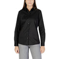 Jacqueline De Yong Schwarze Baumwollbluse