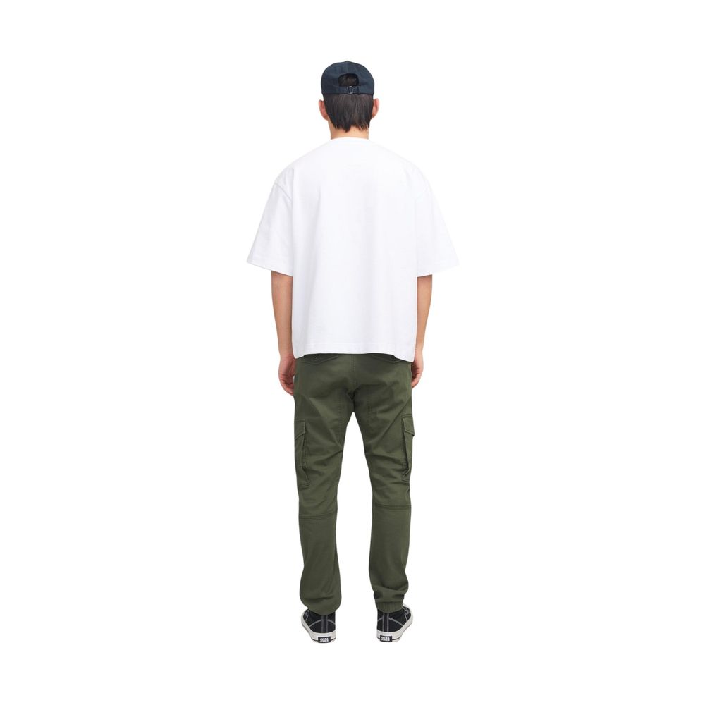 Jack Jones Grüne Baumwoll-Röhrenjeans