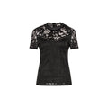 Vila Clothes Schwarzes Polyamid-T-Shirt