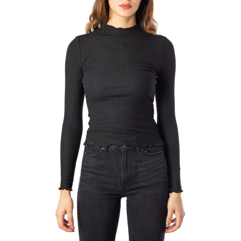 Only Black Polyester Roll Neck Sweater