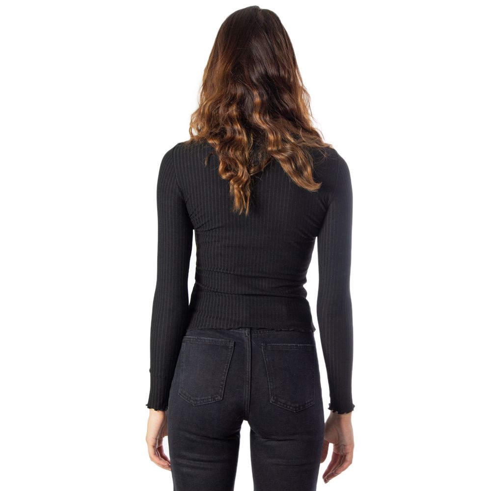 Only Black Polyester Roll Neck Sweater