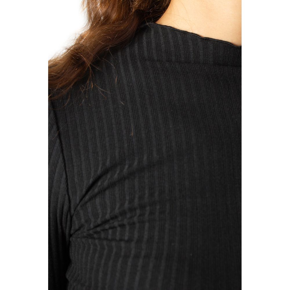 Only Black Polyester Roll Neck Sweater