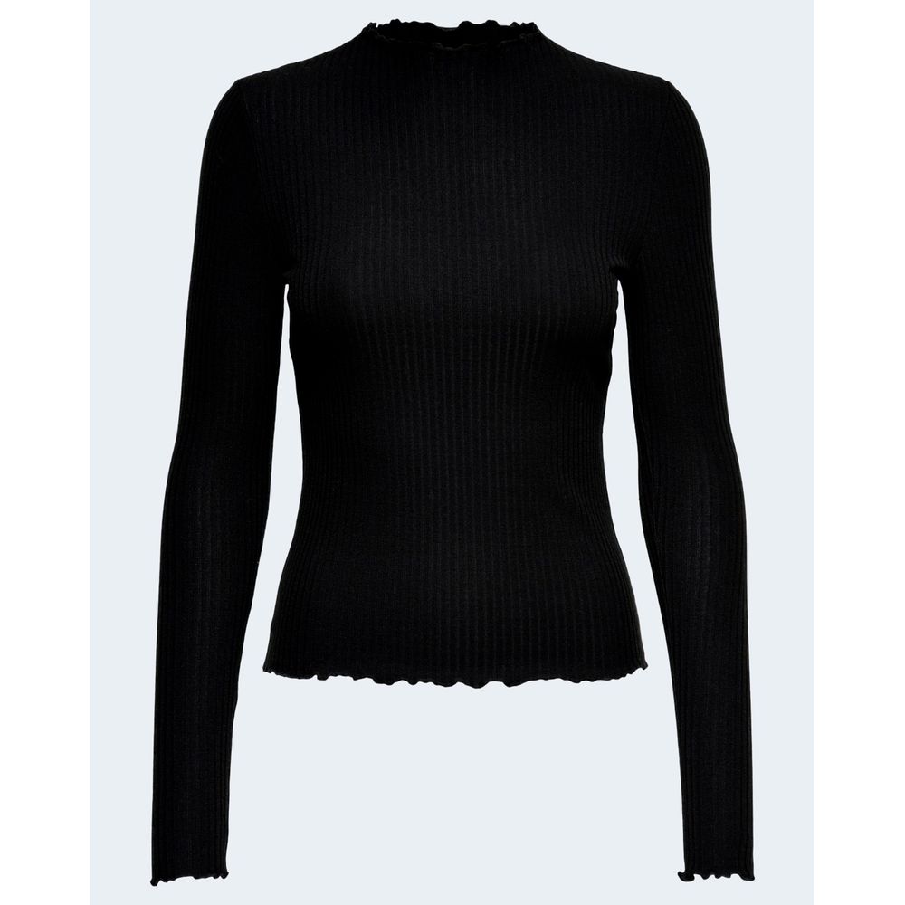 Only Black Polyester Roll Neck Sweater