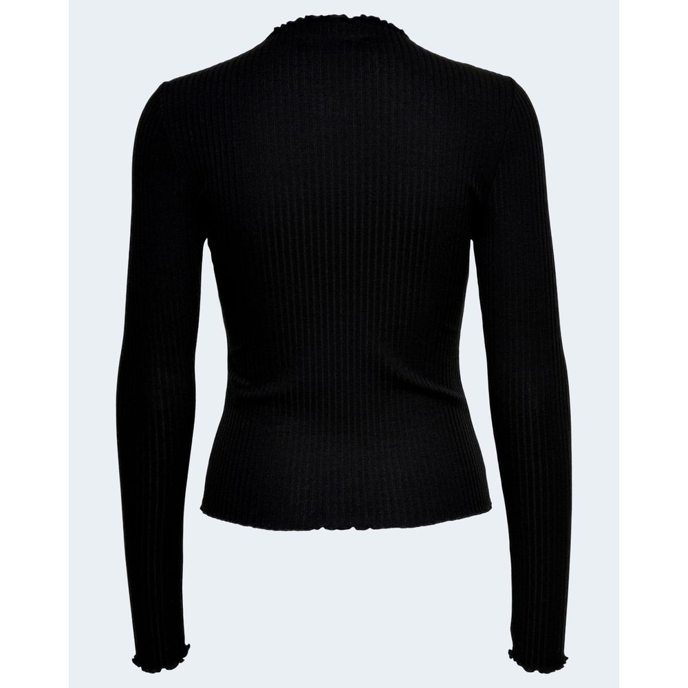 Only Black Polyester Roll Neck Sweater