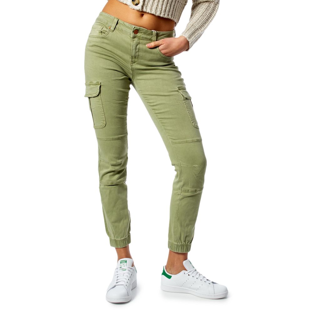 Only Grüne Baumwoll-Röhrenjeans