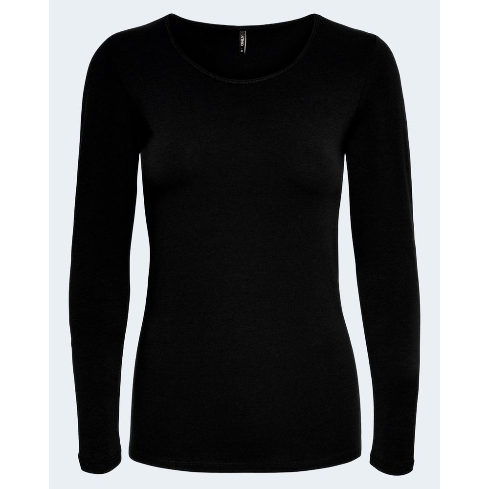 Only Black Long Sleeve Cotton T-Shirt
