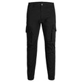 Jack Jones Black Cotton Skinny Trousers