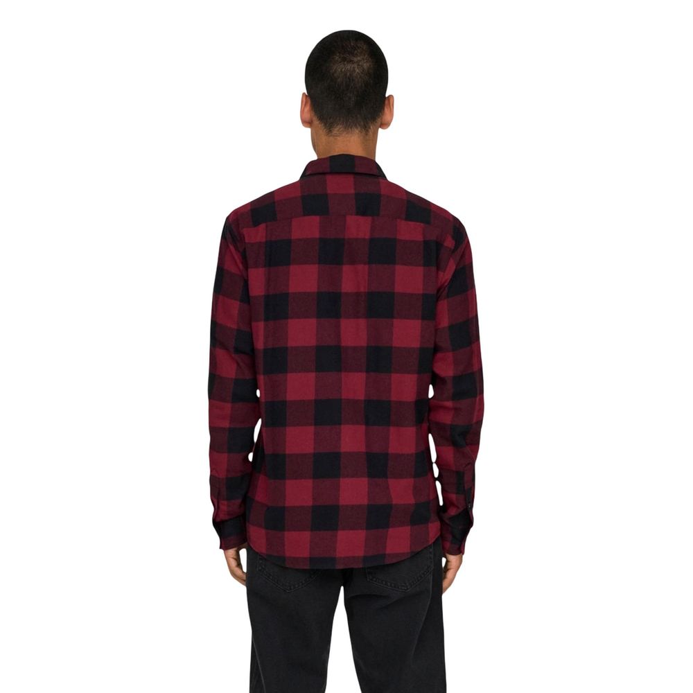 Only & Sons Multicolor Patterned Cotton Shirt