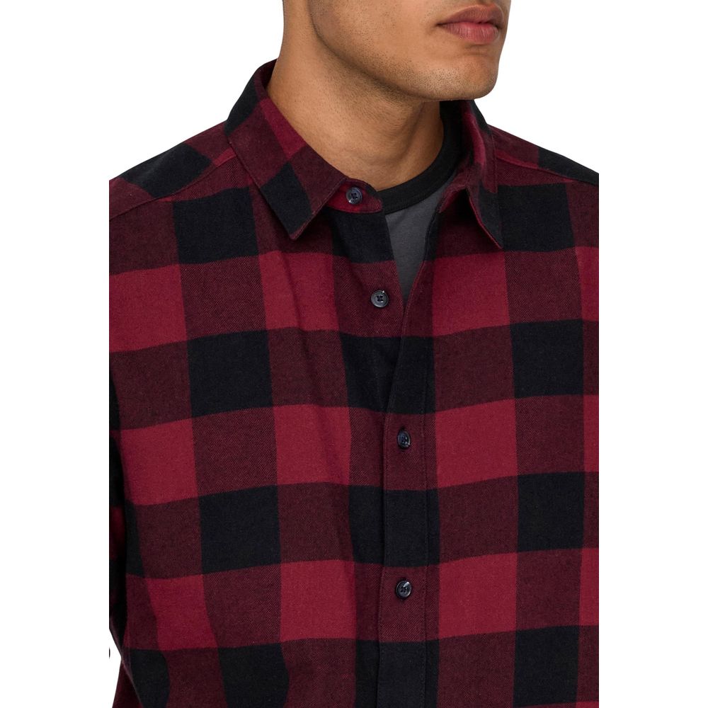 Only & Sons Multicolor Patterned Cotton Shirt