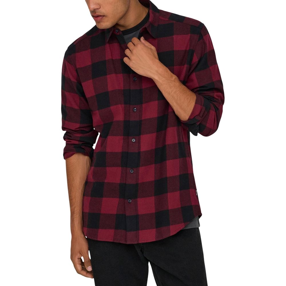 Only & Sons Multicolor Patterned Cotton Shirt