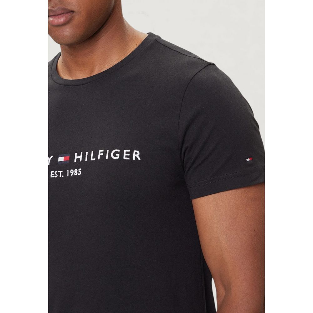 Tommy Hilfiger Schwarzes Baumwoll-T-Shirt