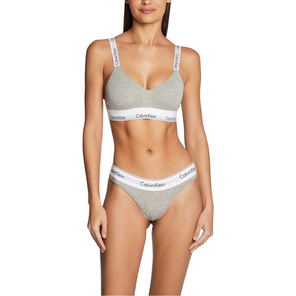 Calvin Klein Underwear Graue Baumwoll-Panty