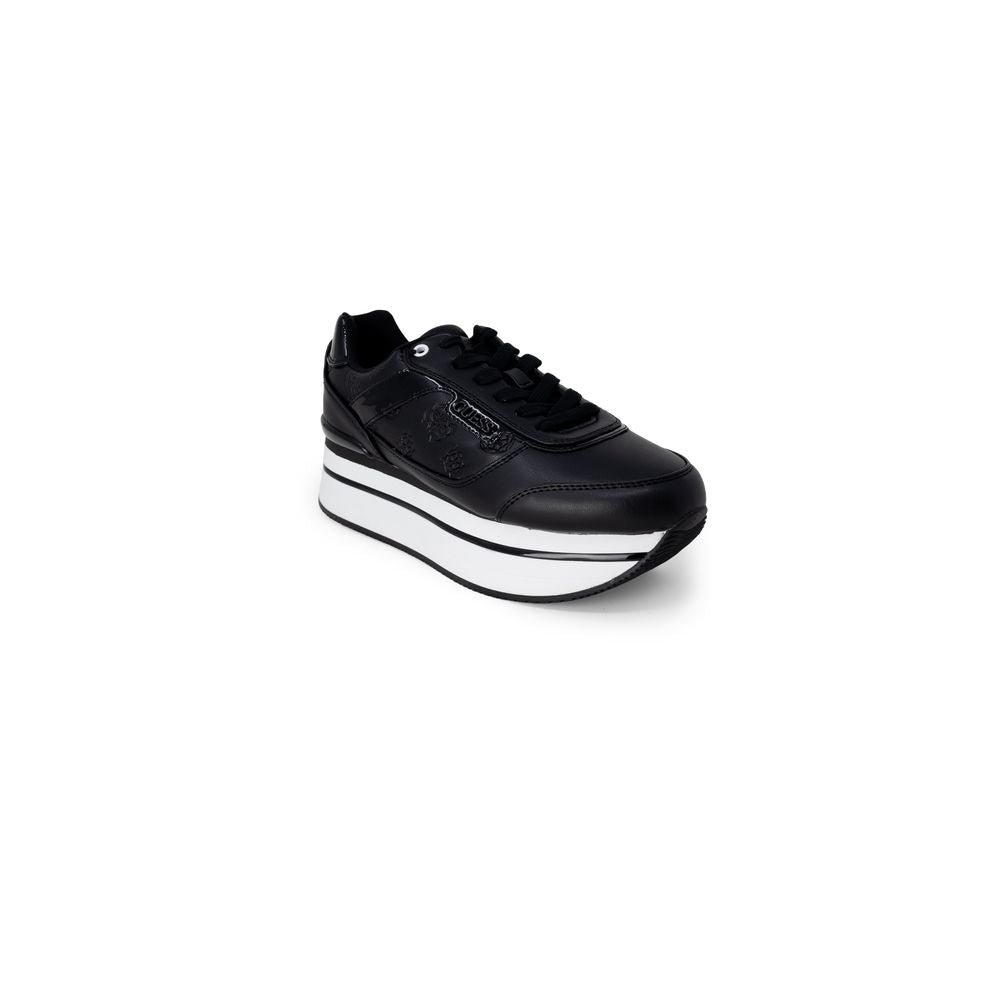 Guess Schwarze Plateau-Sneaker aus Polyethylen
