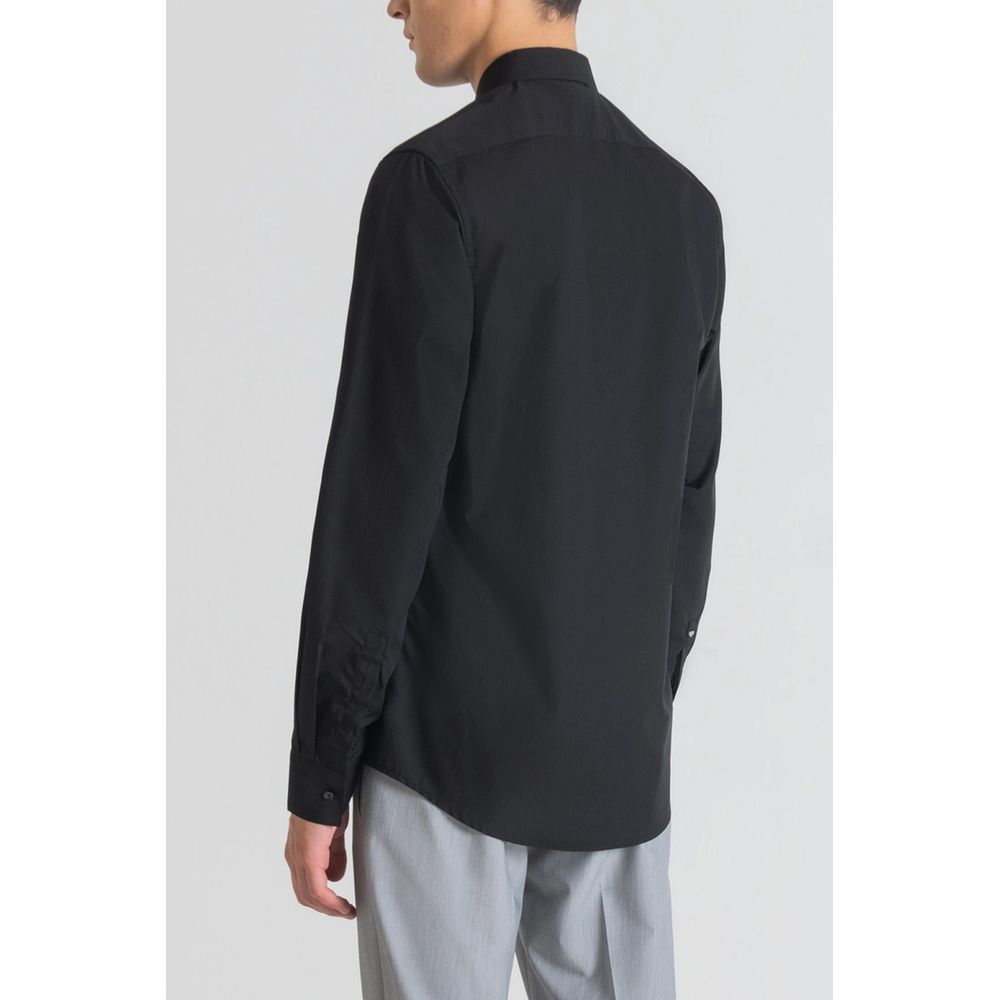 Antony Morato Schwarzes Baumwollhemd
