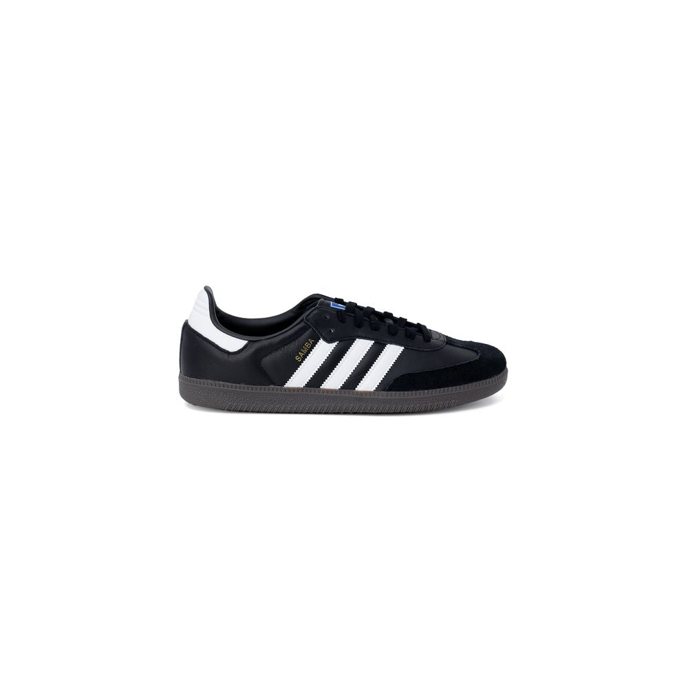 Adidas Originals Schwarze Leder Low-Top-Sneaker