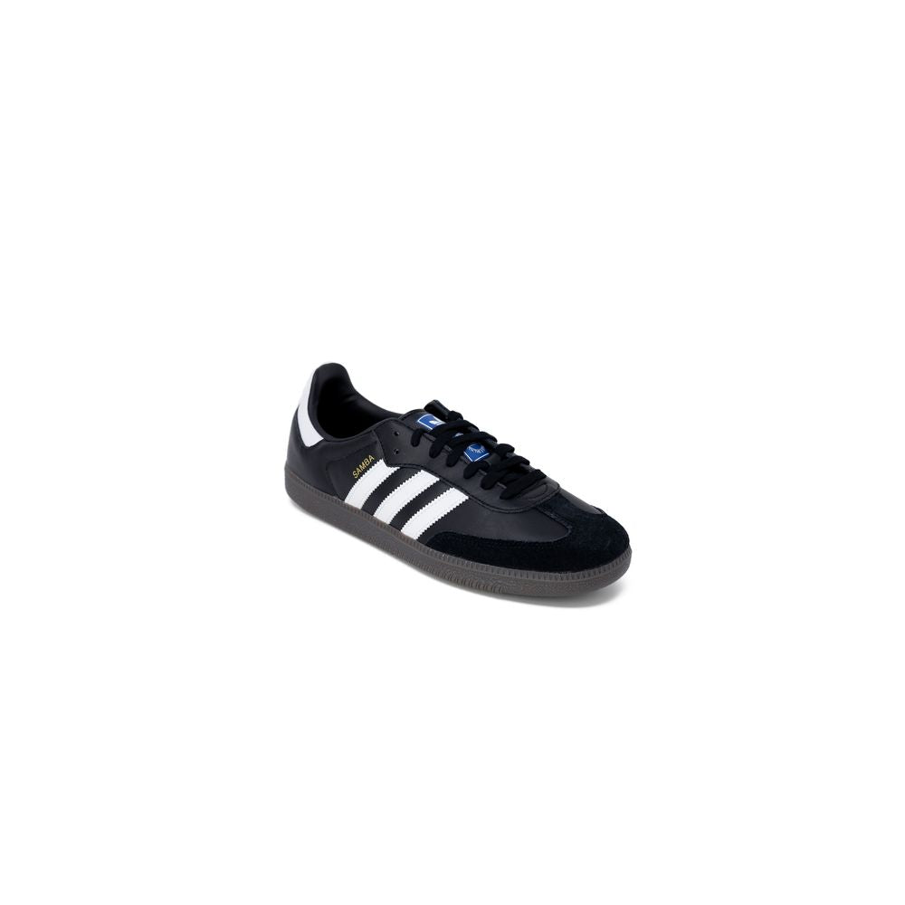 Adidas Originals Schwarze Leder Low-Top-Sneaker