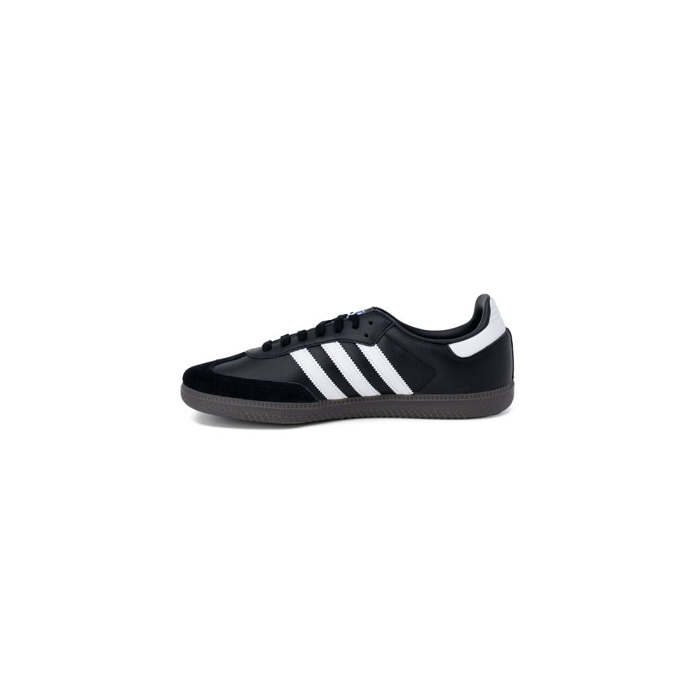 Adidas Originals Schwarze Leder Low-Top-Sneaker
