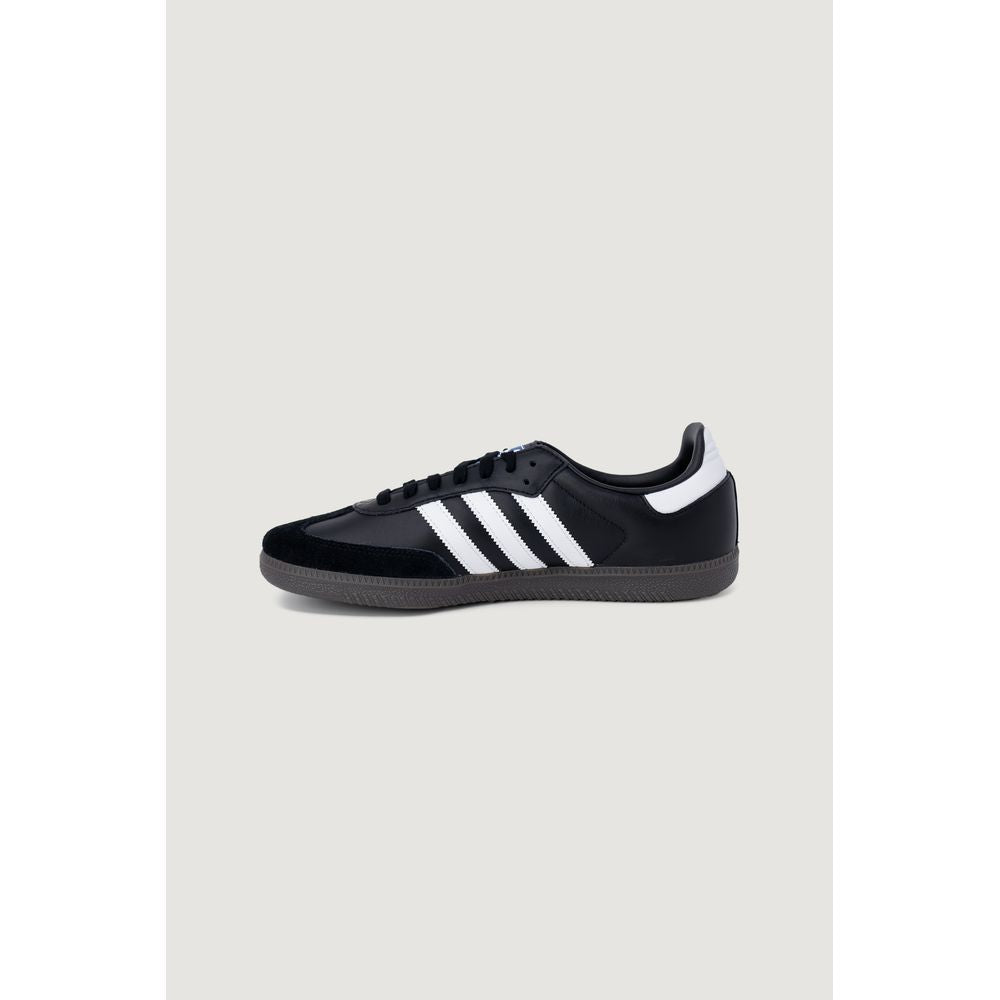 Adidas Originals Schwarze Leder Low-Top-Sneaker