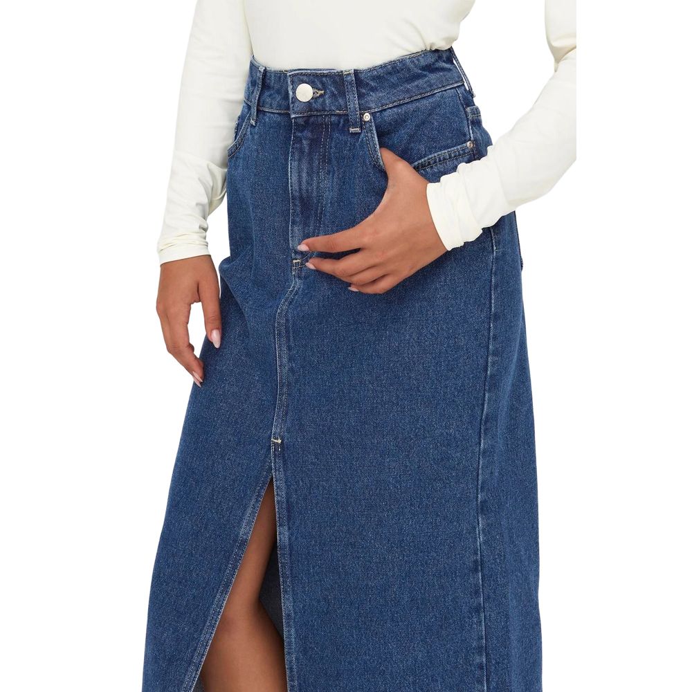 Only blue cotton maxi skirt