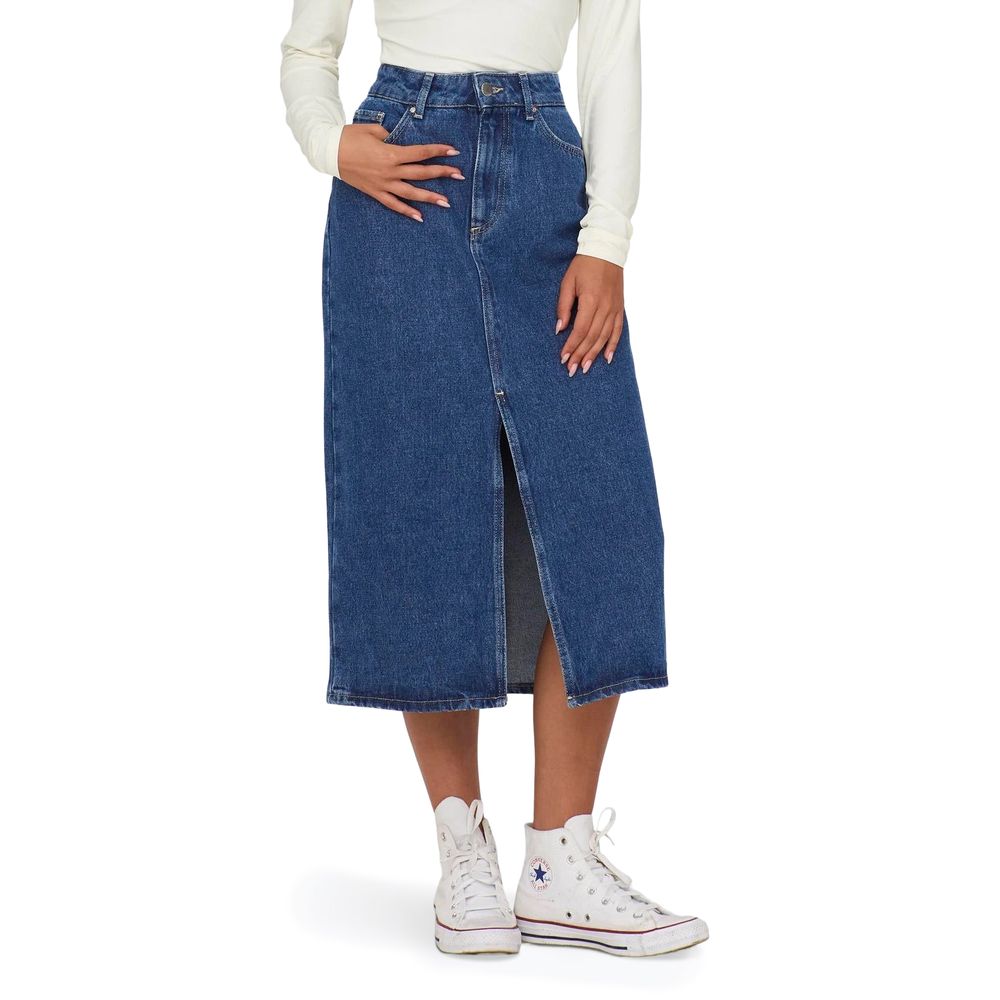 Only blue cotton maxi skirt