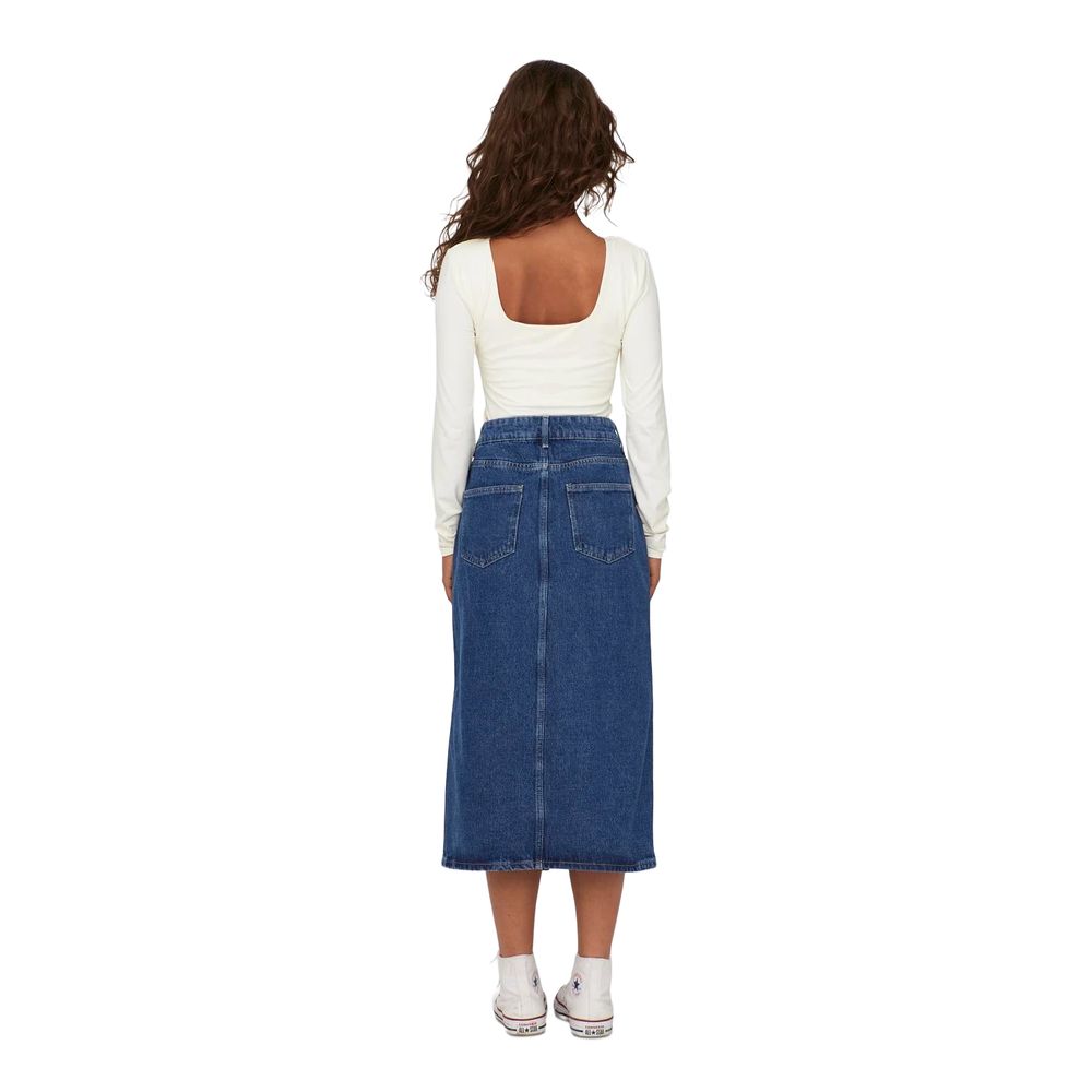 Only blue cotton maxi skirt