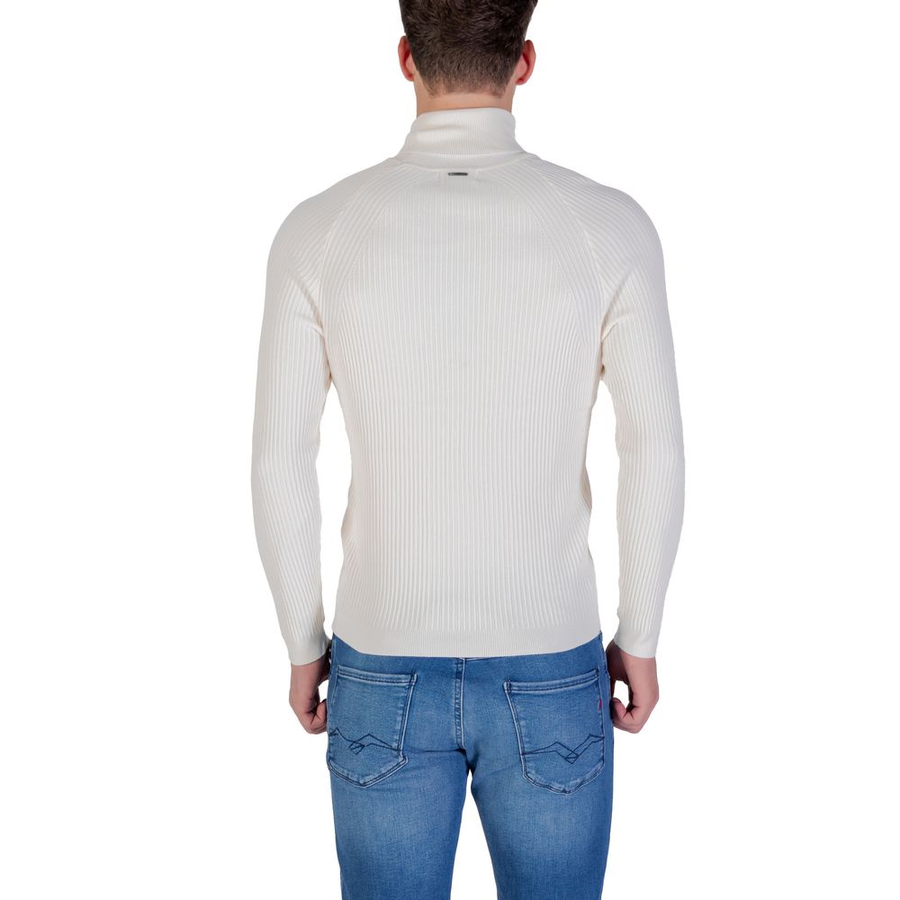 Antony Morato Cremefarbener Rollkragenpullover aus Viskose