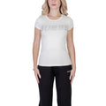 Guess Active Cremefarbenes Baumwoll-T-Shirt