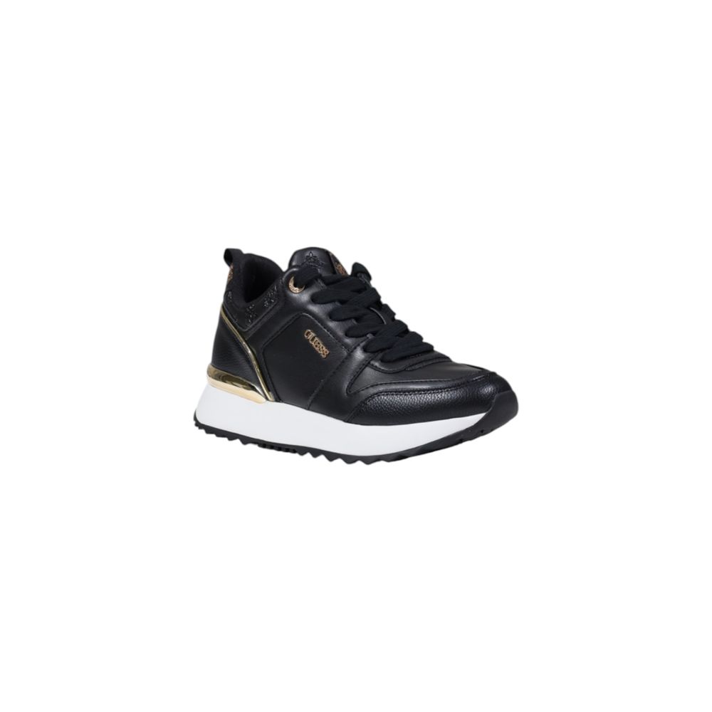 Guess Schwarze Low-Top-Sneaker aus Polyethylen