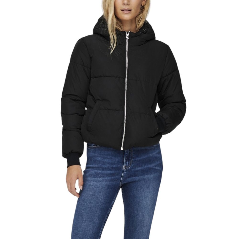Jacqueline De Yong Schwarze Shell-Jacke aus Polyester