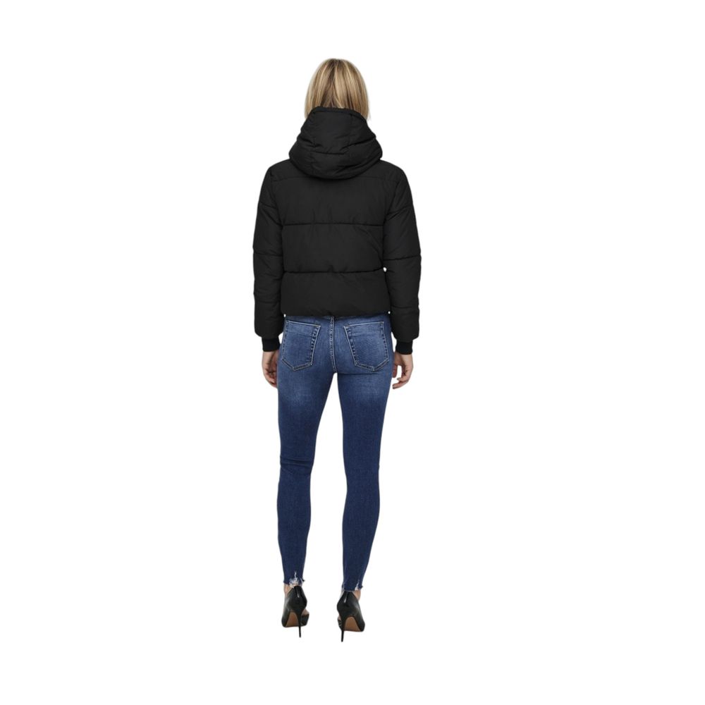 Jacqueline De Yong Schwarze Shell-Jacke aus Polyester