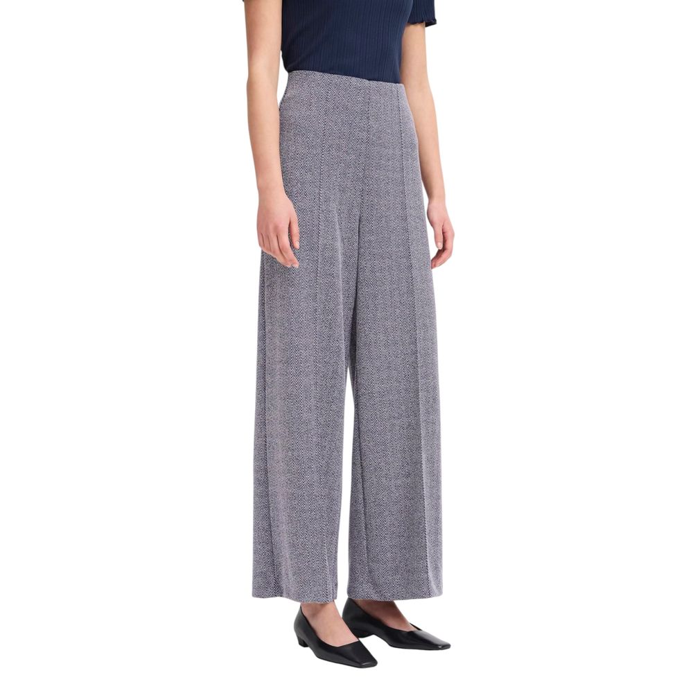 ICHI Blaue Freizeithose aus Polyester