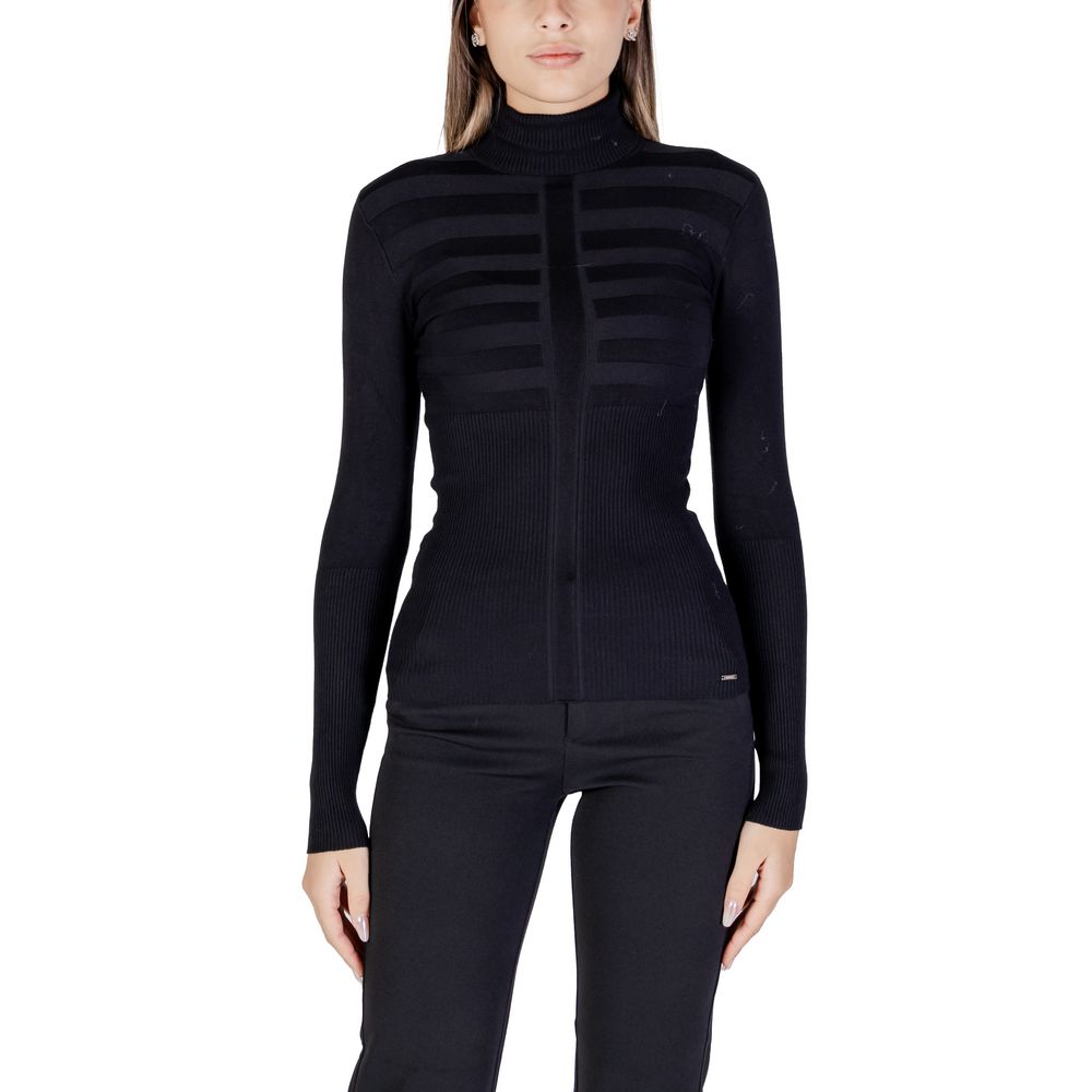 Morgan De Toi Schwarzer Rollkragenpullover aus Viskose