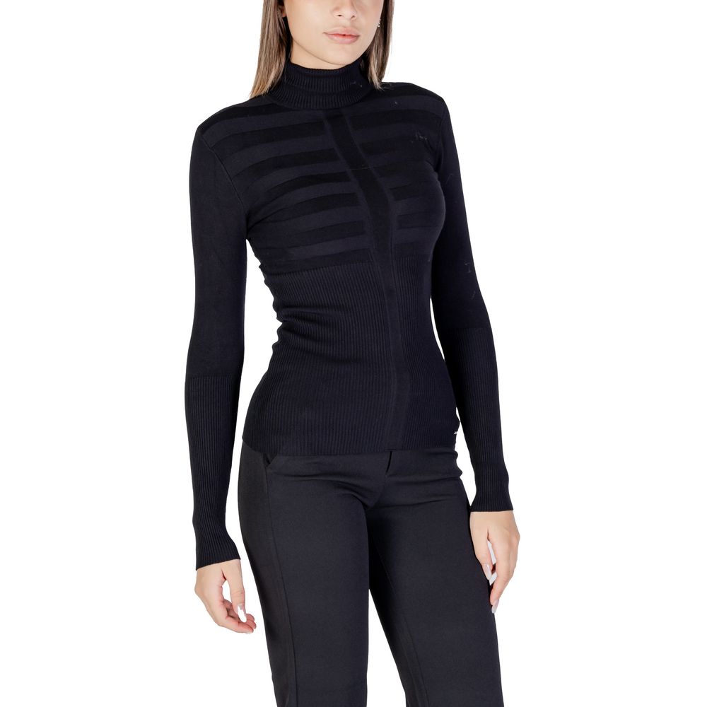 Morgan De Toi Schwarzer Rollkragenpullover aus Viskose