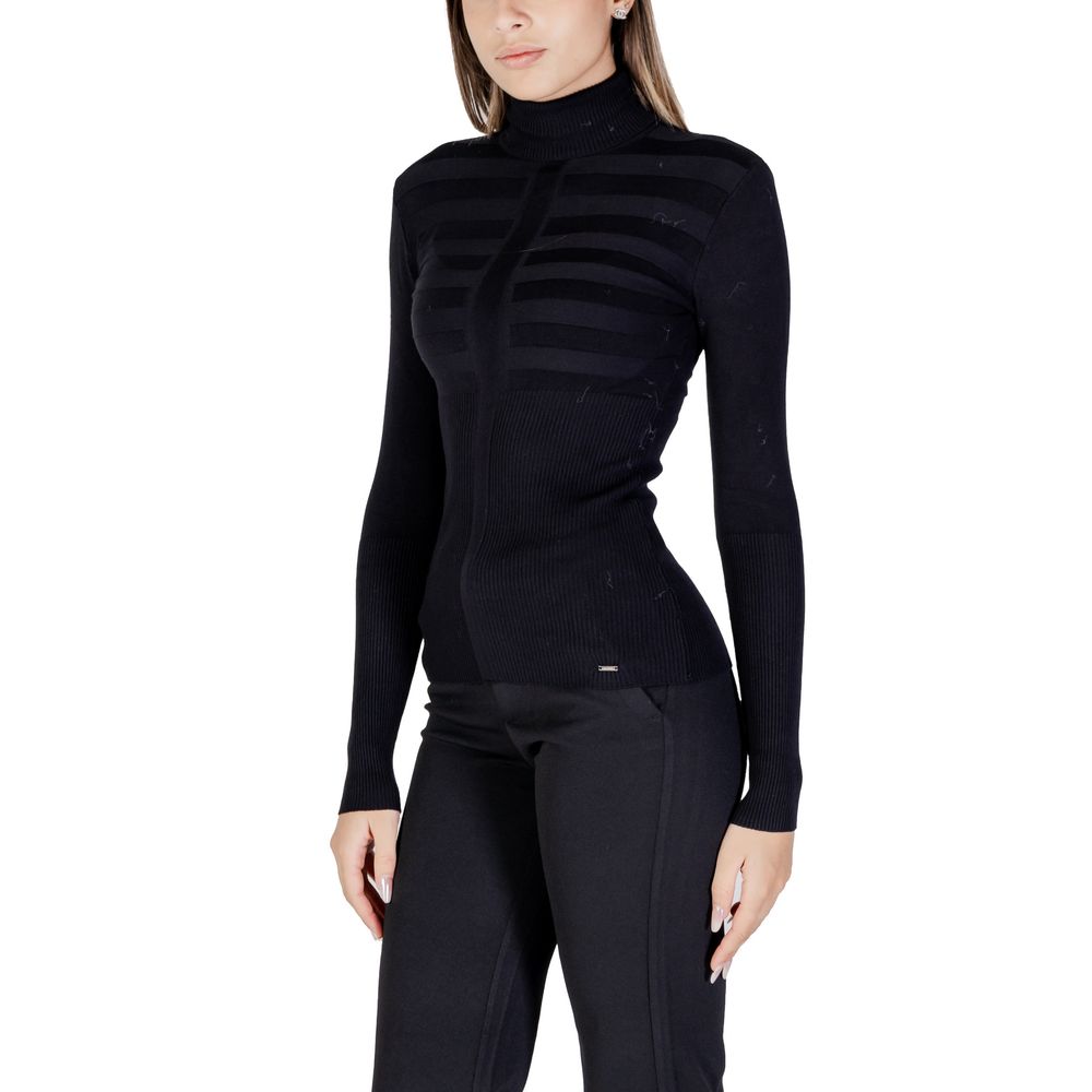 Morgan De Toi Schwarzer Rollkragenpullover aus Viskose