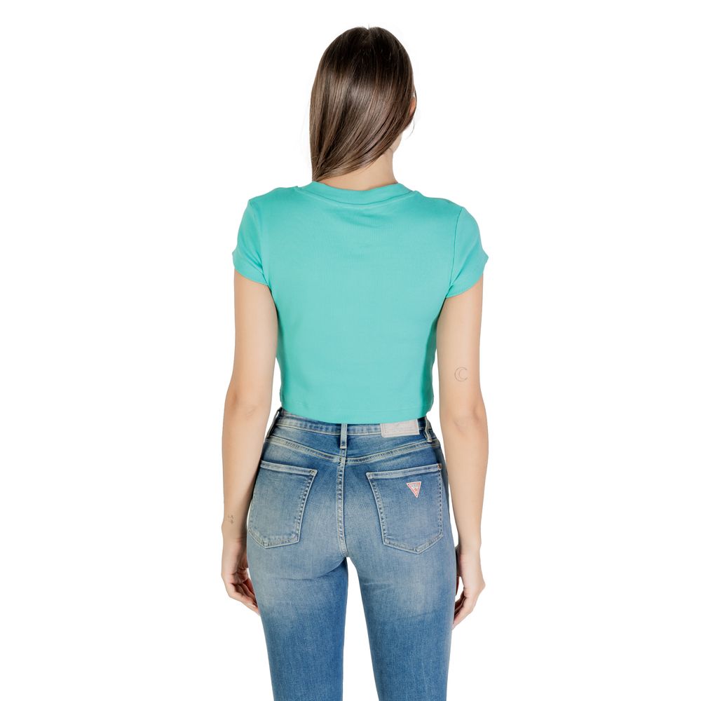 Calvin Klein Jeans Türkises Baumwoll-T-Shirt