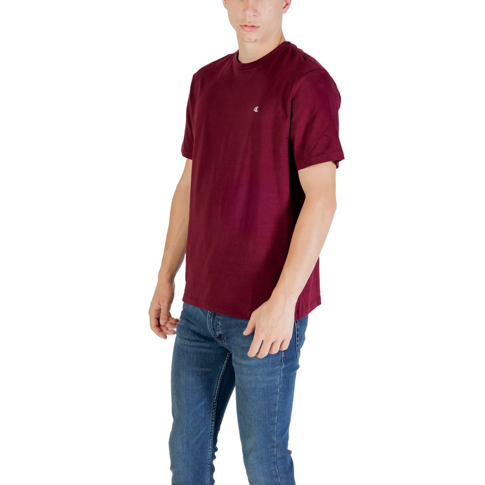 Calvin Klein Jeans Bordeaux Baumwoll-T-Shirt