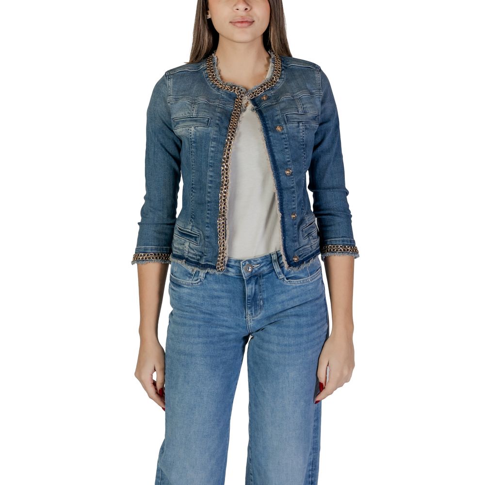 Liu Jo Hellblaue Jeansjacke aus Baumwolle