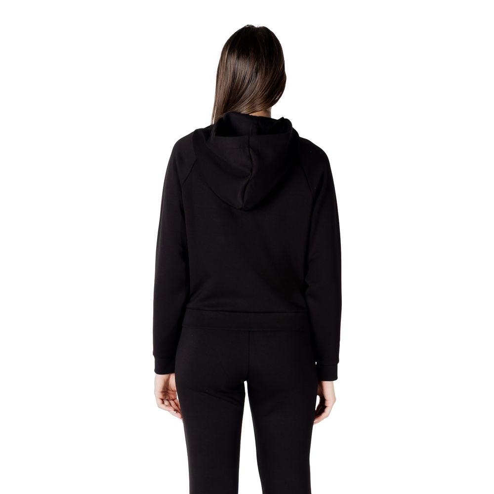 Armani Exchange Schwarzer Hoodie aus Viskose