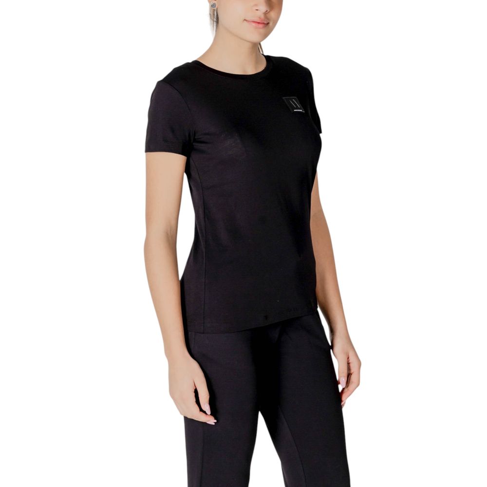 Armani Exchange Black Cotton T-Shirt