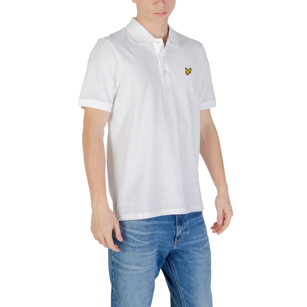 Lyle & Scott Weißes Poloshirt aus Baumwolle